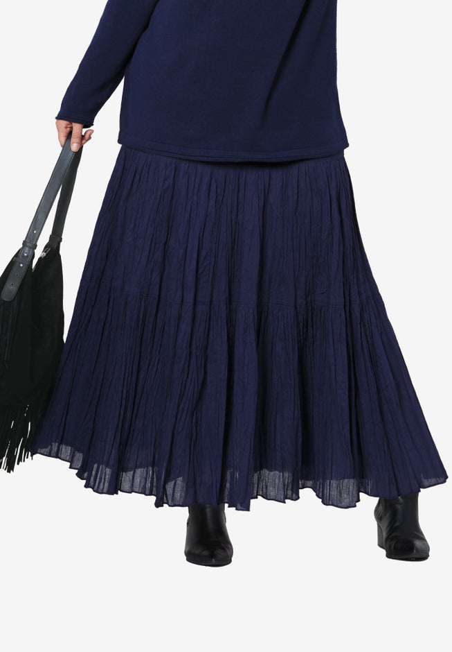 Tiered Crinkle Skirt image number 0