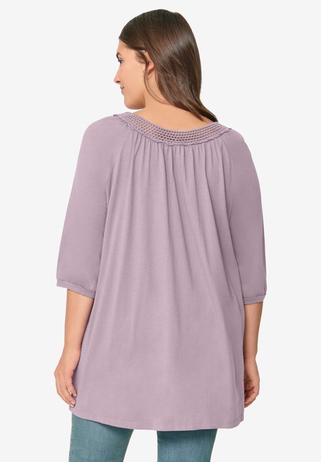 Crochet Trim Tunic image number 1