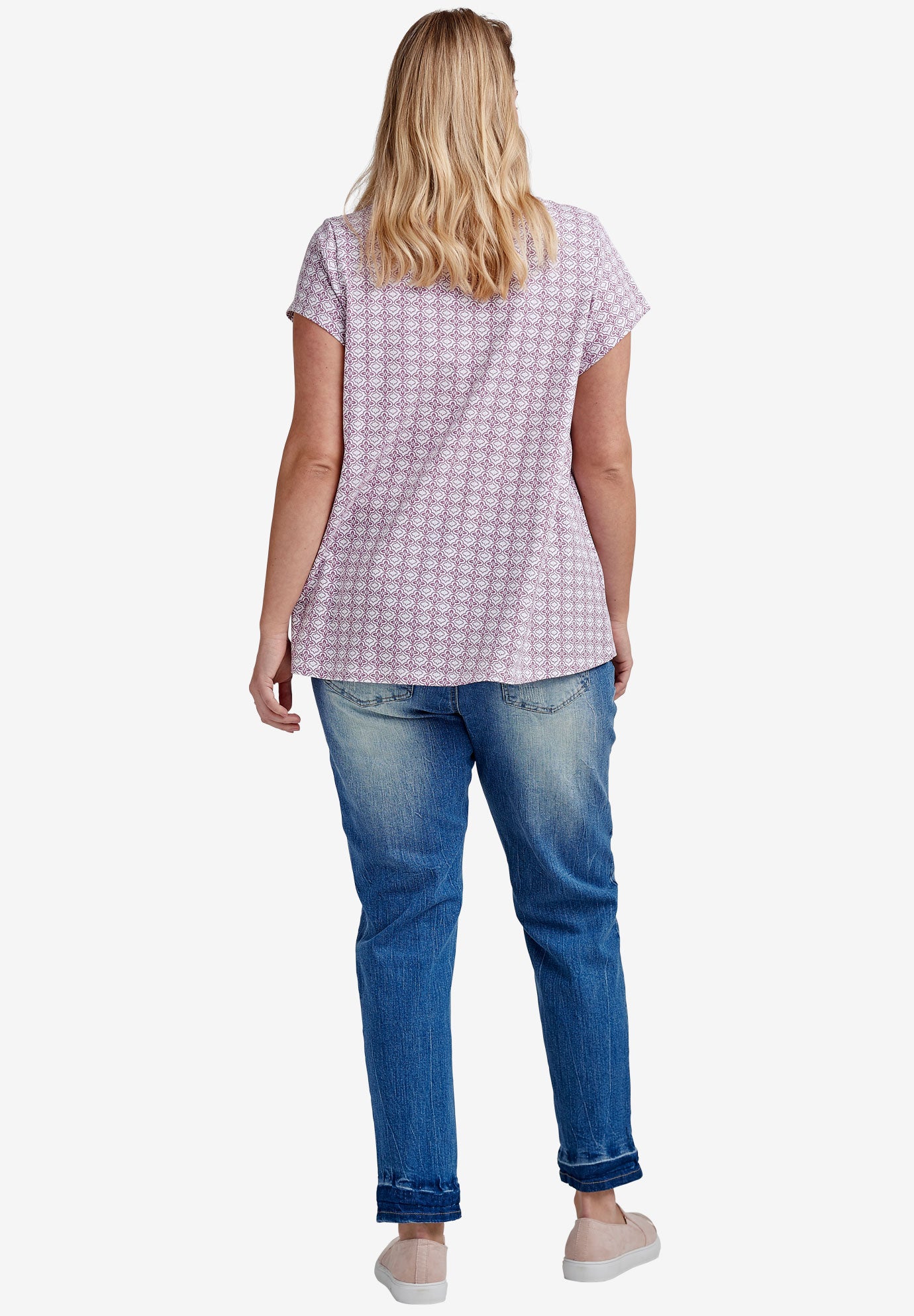 Twisted V-neck Tee image number 1