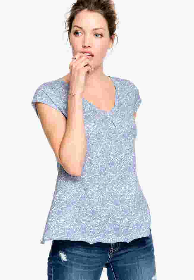 Twisted V-neck Tee image number 0