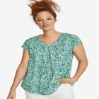 Twisted V-neck Tee image number null