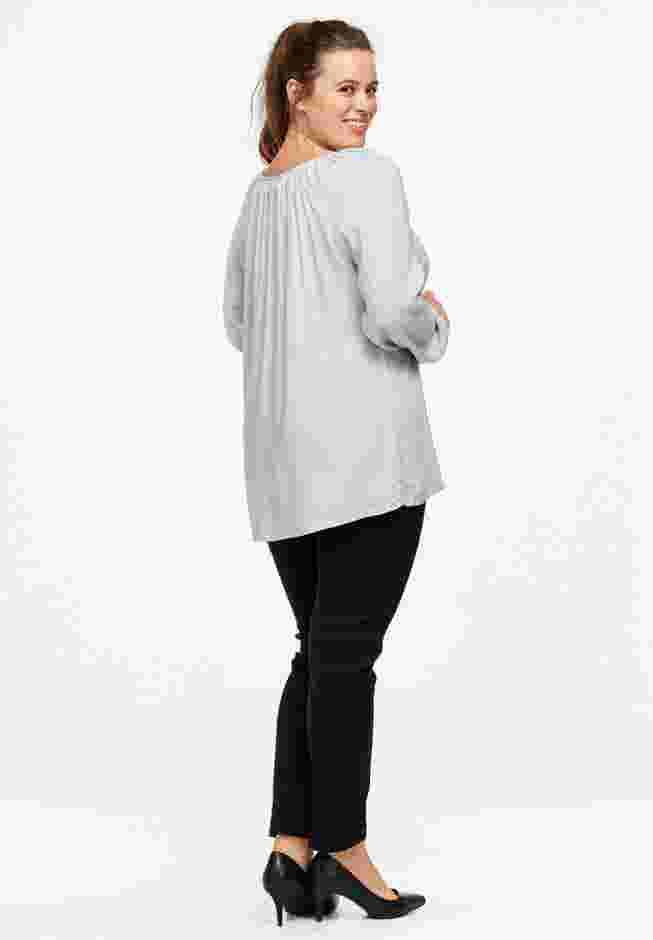 Tie Neck Peasant Tunic image number 2