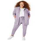 French Terry Drawstring Elastic Waistband Jogger image number null