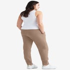 French Terry Drawstring Elastic Waistband Jogger image number null