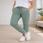 French Terry Drawstring Elastic Waistband Jogger image number null
