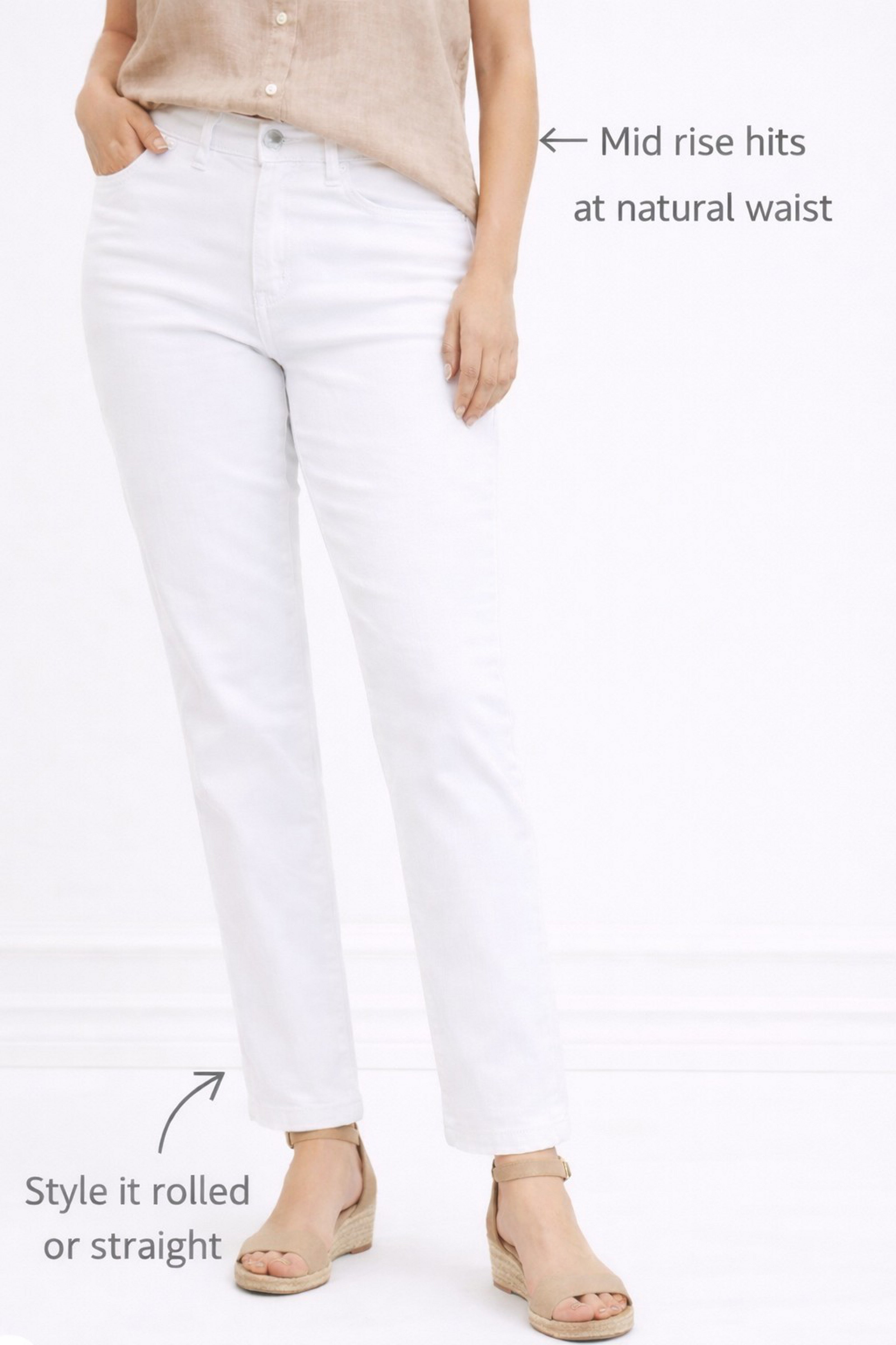 Mid-Rise Stretch 5-Pocket Relaxed Fit Boyfriend Jeans image number 2