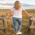 Stretch Mid-rise Relaxed Boyfriend Jeans image number null