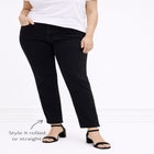 Mid-Rise Stretch 5-Pocket Relaxed Fit Boyfriend Jeans image number null