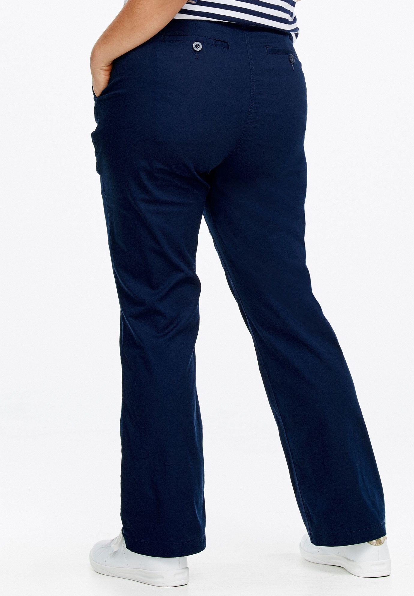 Stretch Chino Mid-rise Classic Bootcut Pants image number 1
