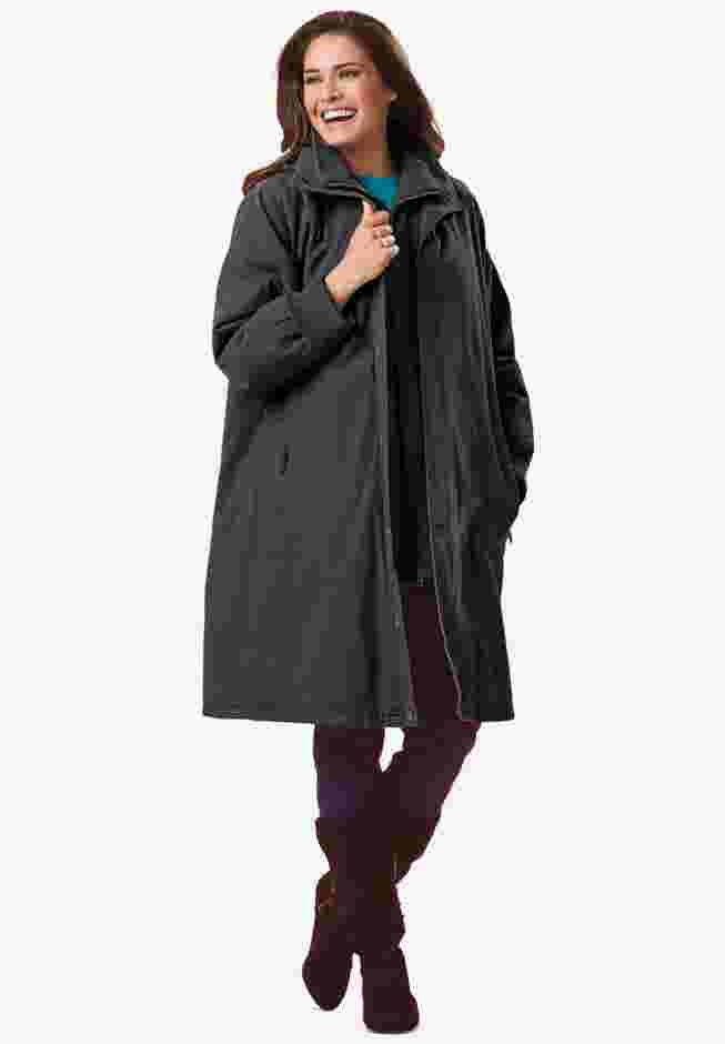 Twill Hooded Stadium Jacket image number 0