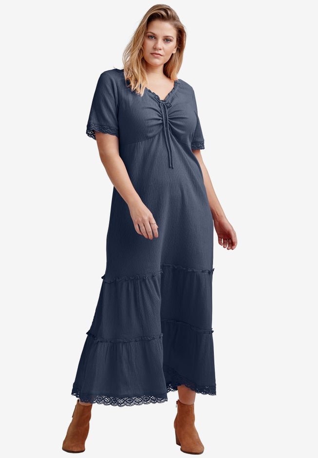 Gauze Maxi Dress image number 4