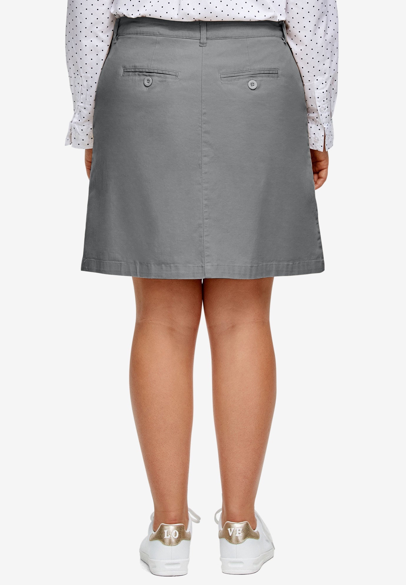 Stretch Chino Mid-rise Skort image number 1