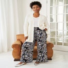 Open Front Waffle Cardigan image number null