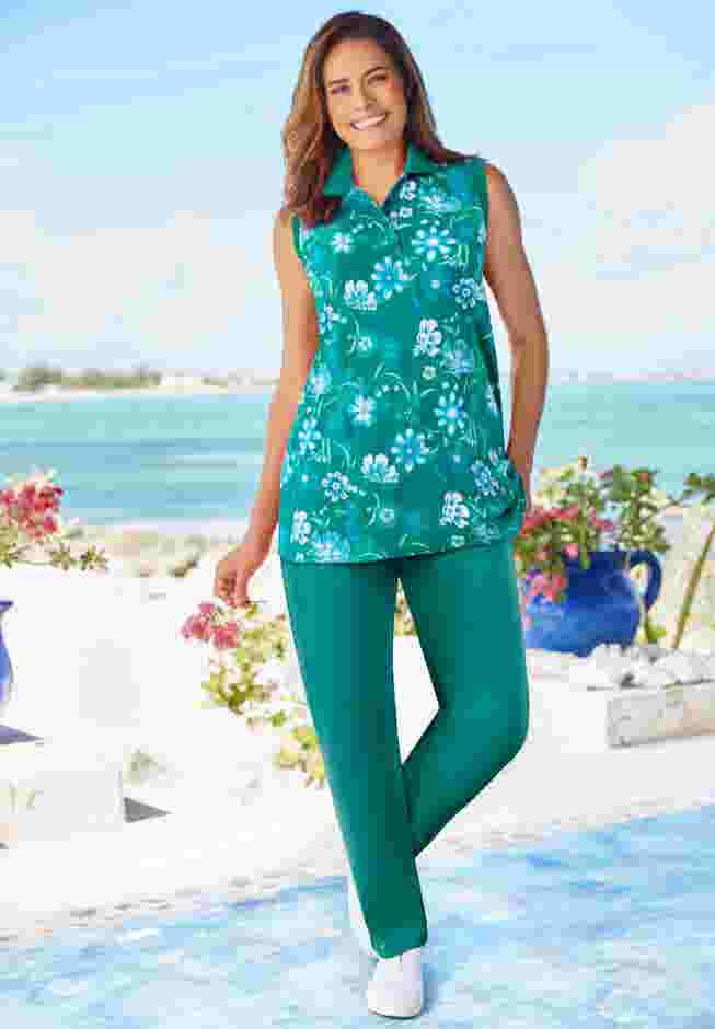 Sleeveless Polo Tunic image number 6