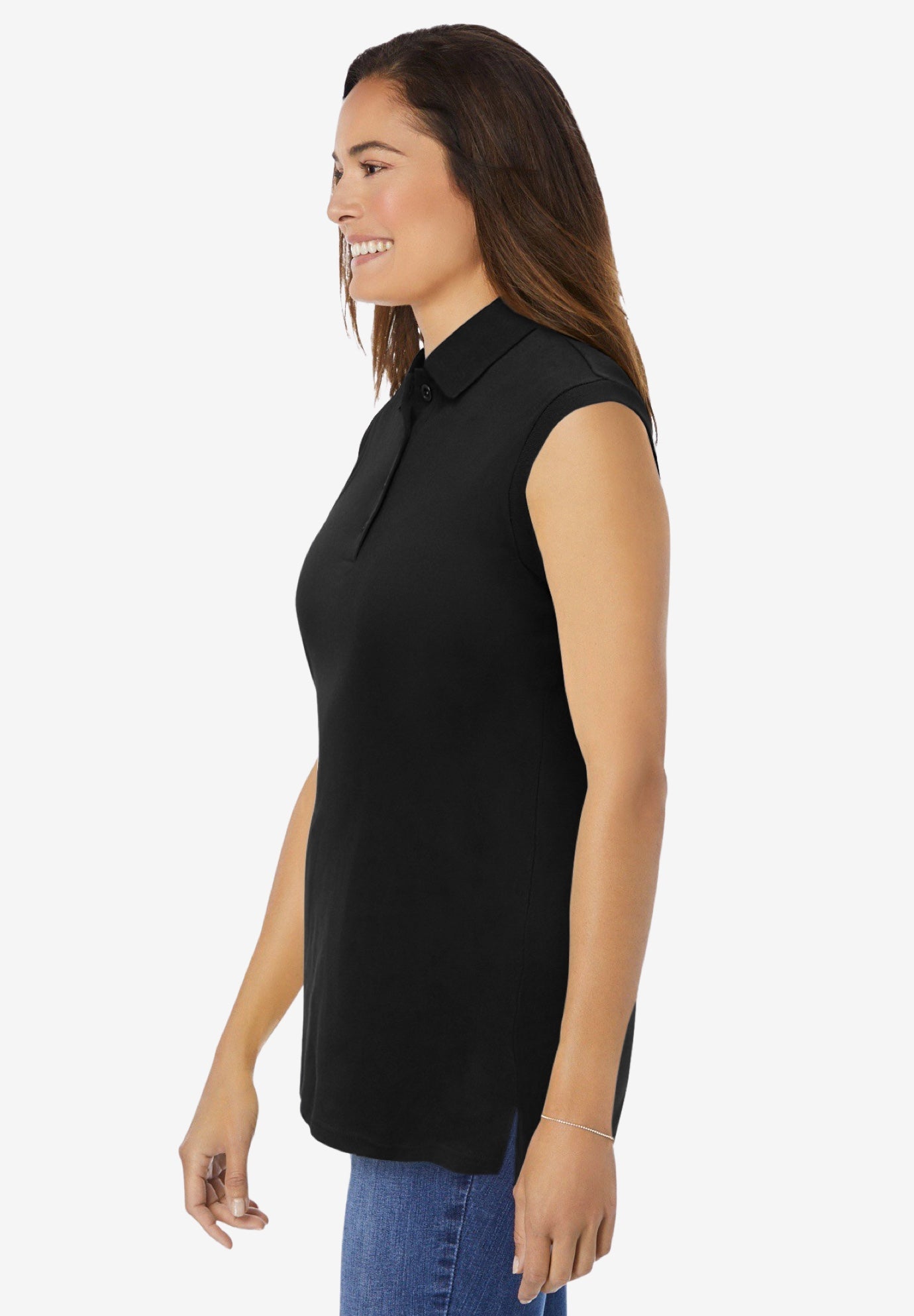 Sleeveless Polo Tunic image number 2