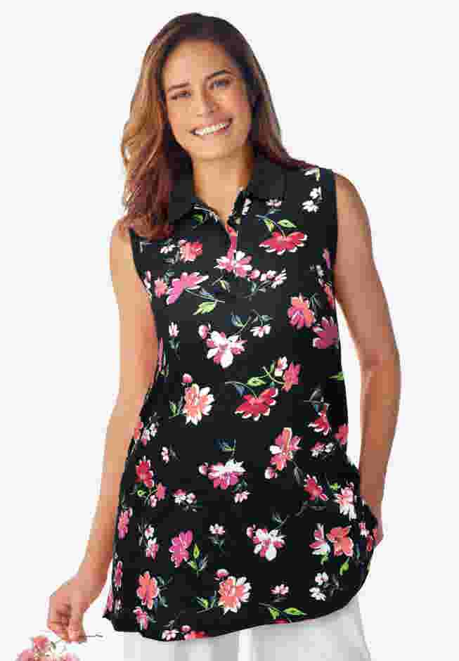 Sleeveless Polo Tunic image number 0