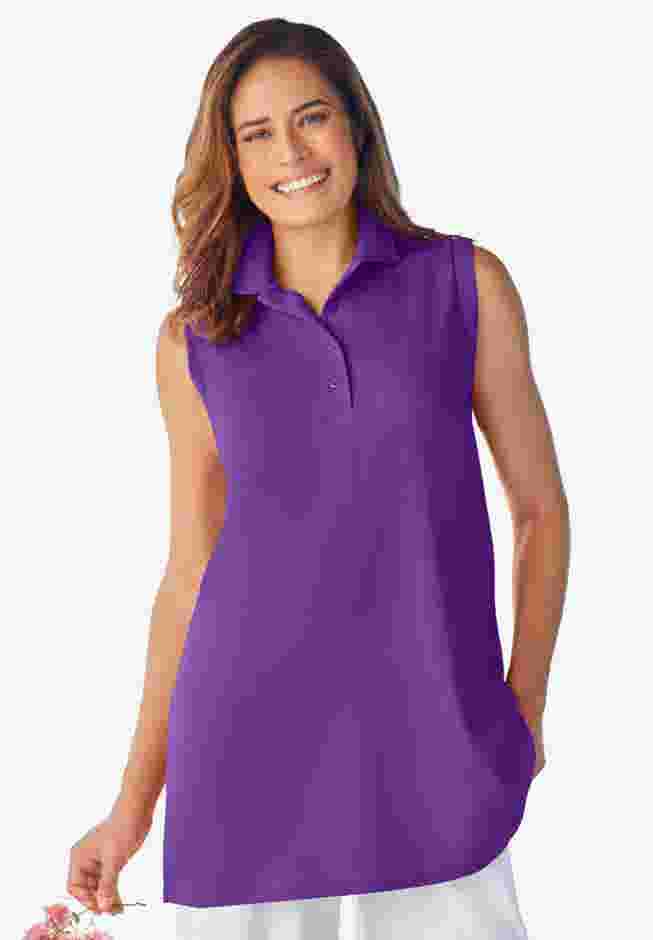 Sleeveless Polo Tunic image number 0