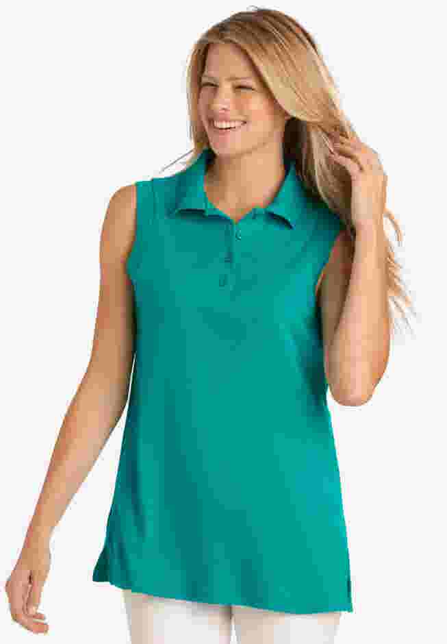 Sleeveless Polo Tunic image number 0