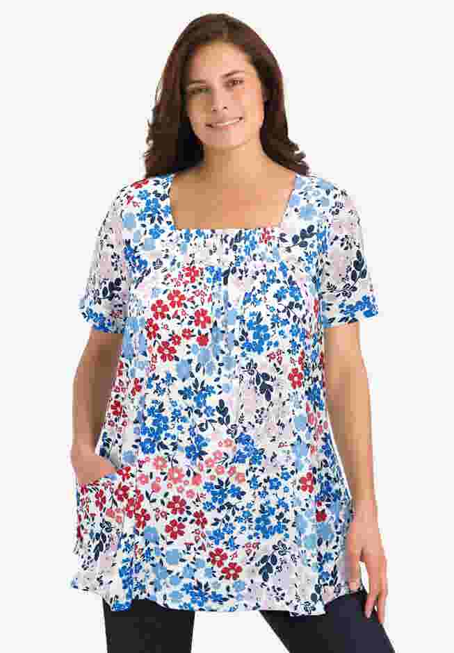 7-Day Smock Trapeze Tunic image number 0