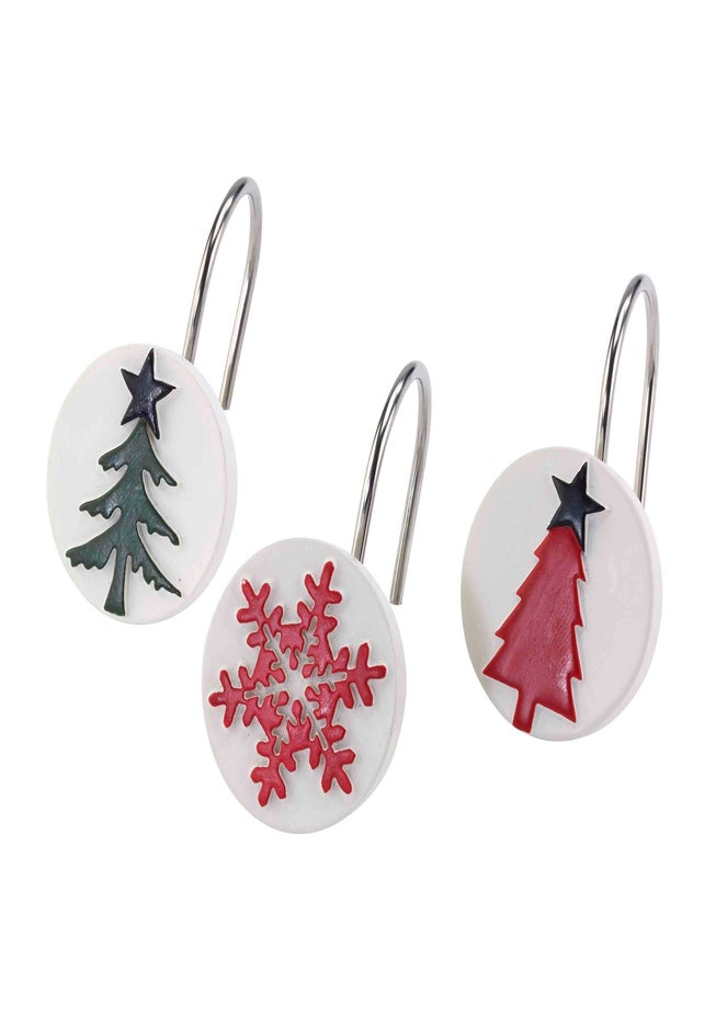 Decorative Shower Hooks, Set of 12 image number 0