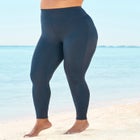 360&deg; Powermesh High-Waist Swim Legging with Tummy Control image number null