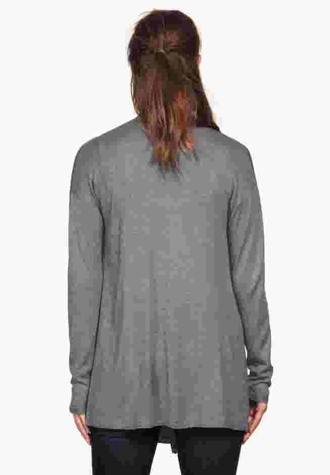Draped Open Front Cardigan image number 2