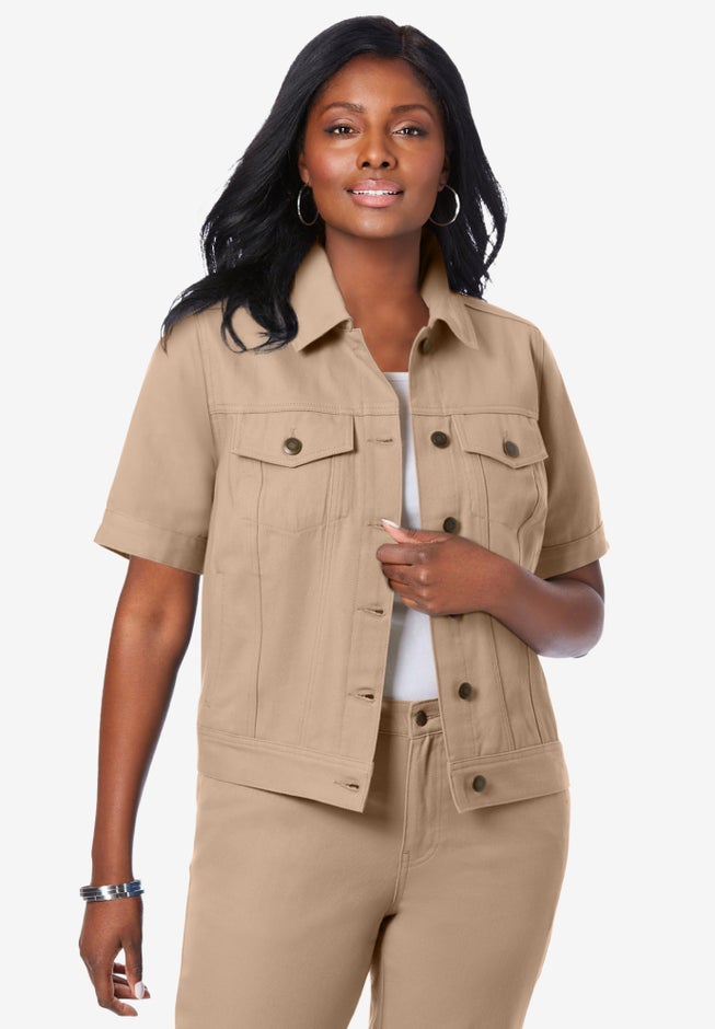 Short Sleeve Denim Jacket image number 0