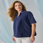 Stretch Cotton Polo Tee image number null