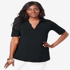 Stretch Cotton Polo Tee image number null