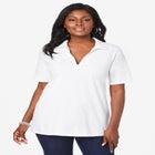 Stretch Cotton Polo Tee image number null