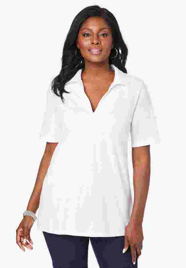 Stretch Cotton Polo Tee image number 0
