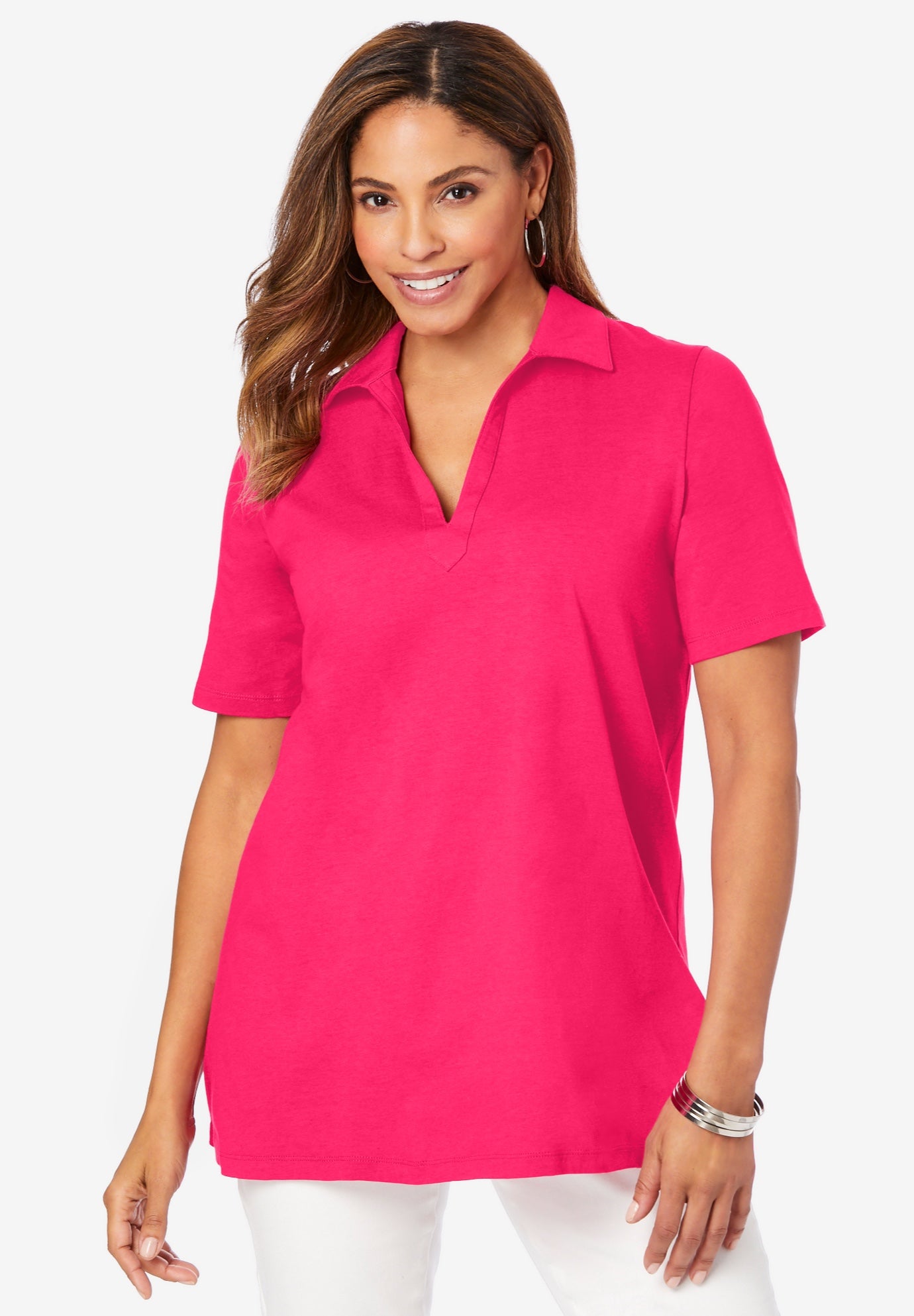 Stretch Cotton Polo Tee image number 0