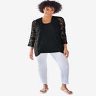 Curved Hem Pointelle Cardigan image number null