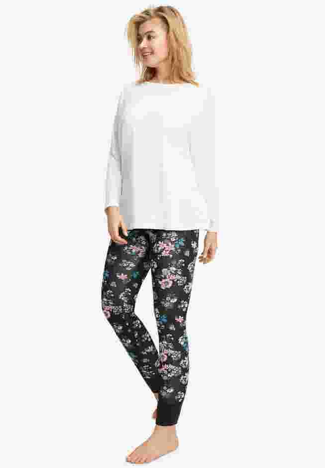 Rib Trim Sleep Leggings image number 0