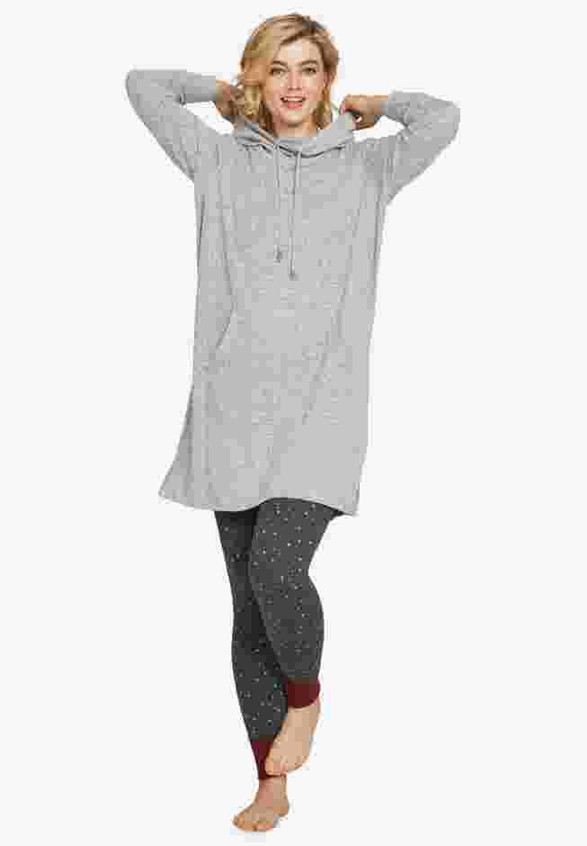 Rib Trim Sleep Leggings image number 0
