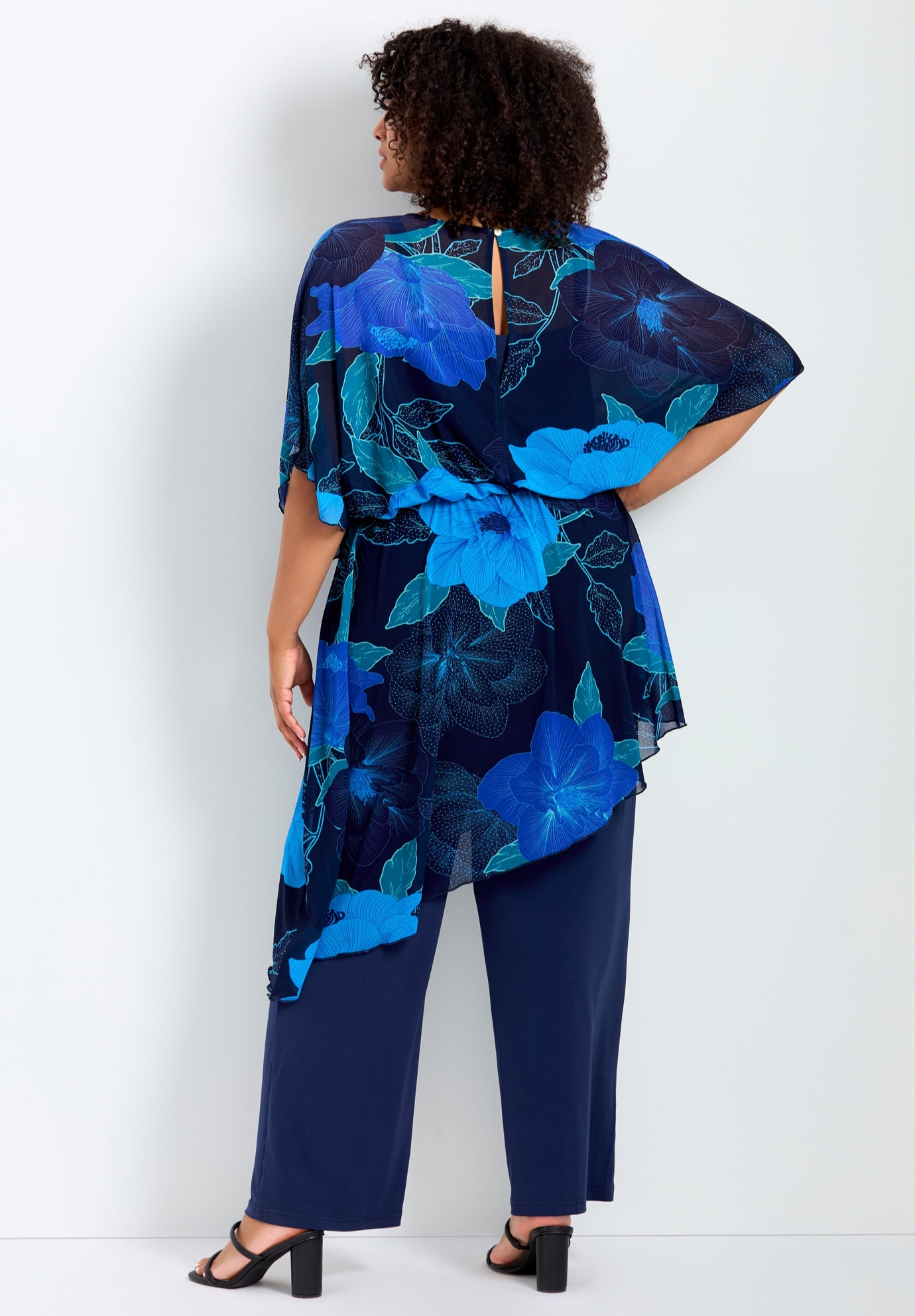 Mesh Overlay Jumpsuit image number 1