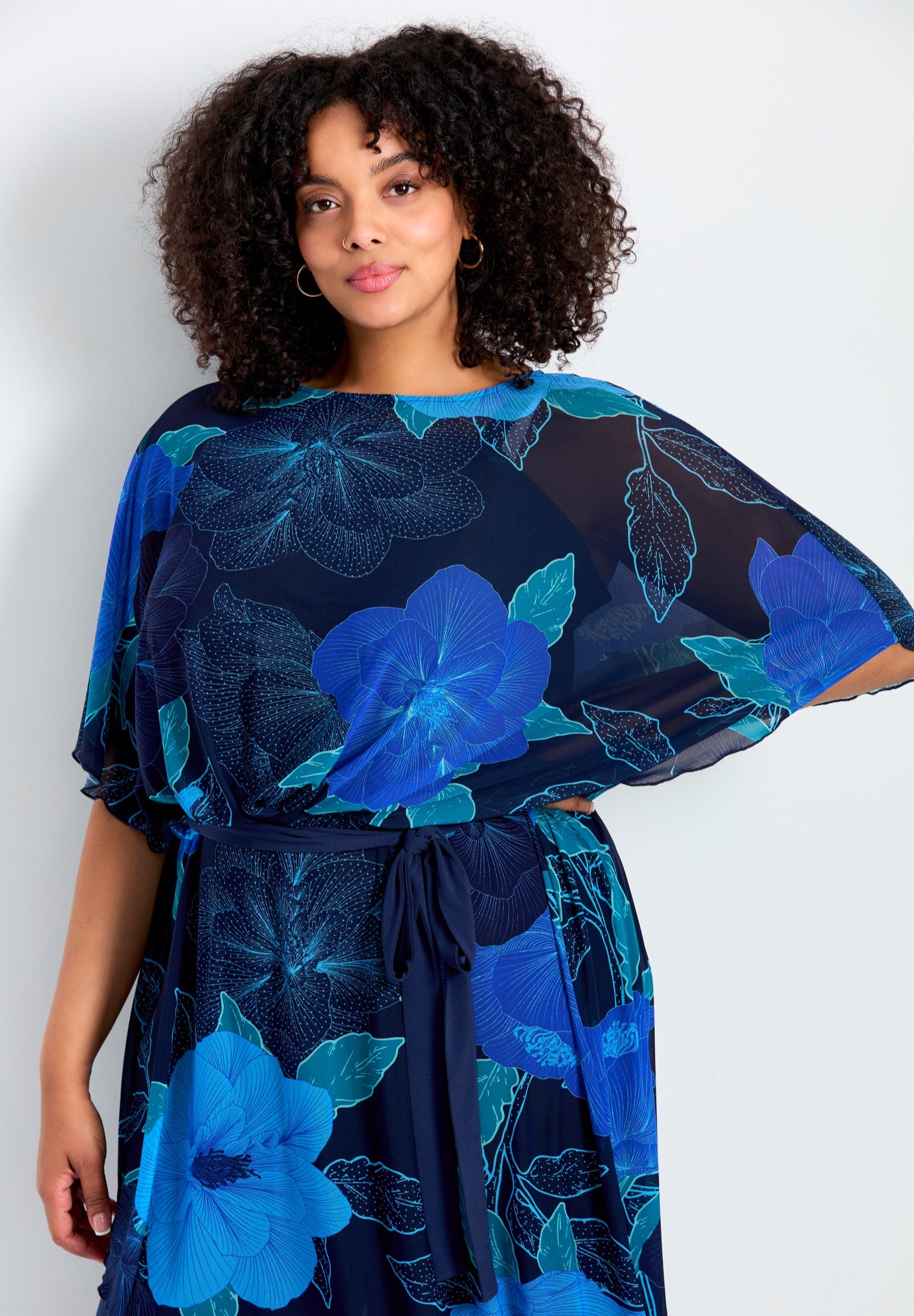 Mesh Overlay Jumpsuit image number 3