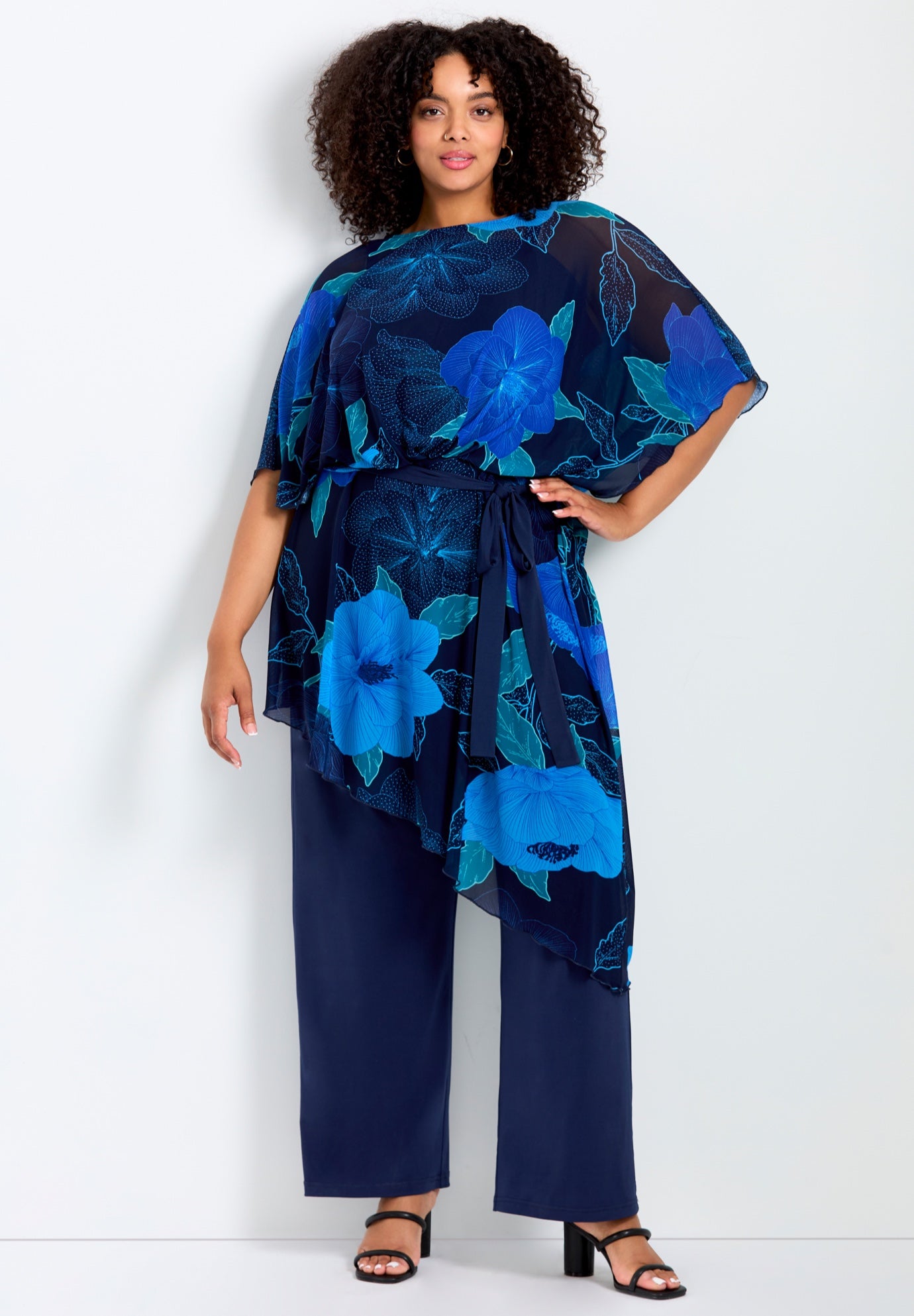 Mesh Overlay Jumpsuit image number 0