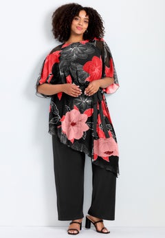 Mesh Overlay Jumpsuit