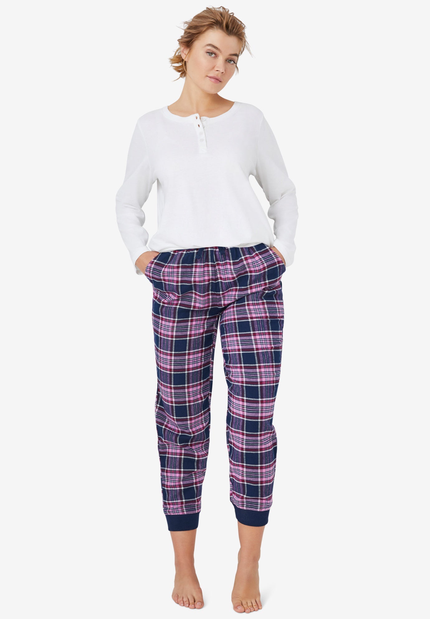 Plaid Flannel Sleep Pants image number 0