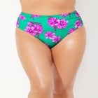 Side Shirred High Waist Swim Brief image number 3