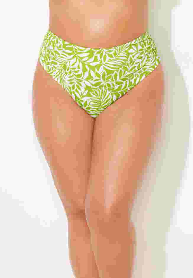 Side Shirred High Waist Swim Brief image number 0