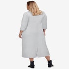 Three-Quarter Sleeve Knit Maxi Dress image number null