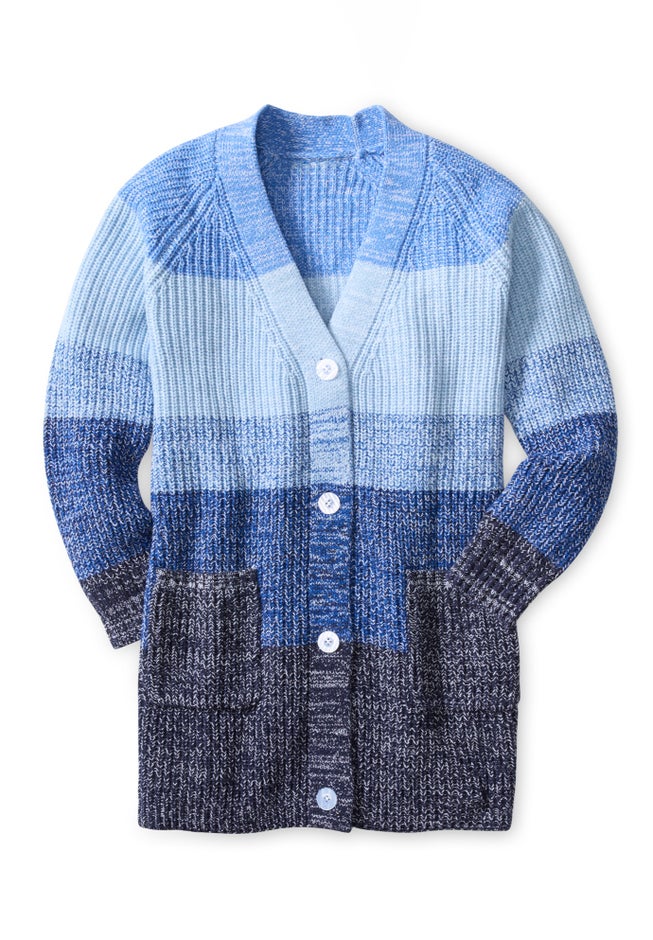 Ombre Shaker Cardigan image number 1