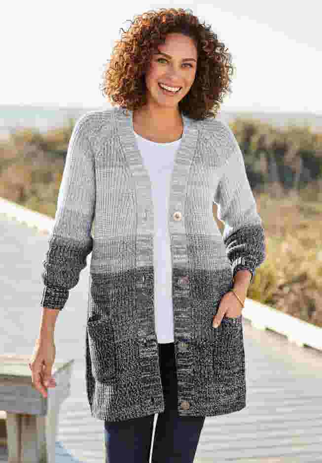 Ombre Shaker Cardigan image number 0