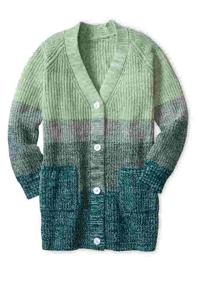 Ombre Shaker Cardigan image number 3