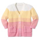 Ombre Shaker Cardigan Sweater image number null