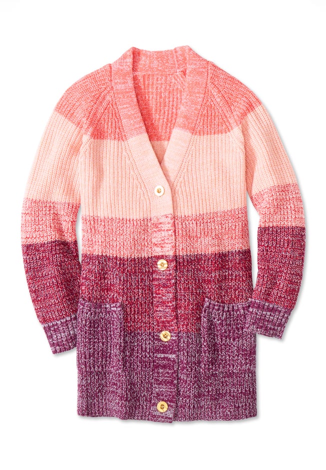 Ombre Shaker Cardigan image number 1