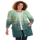 Ombre Shaker Cardigan Sweater image number null