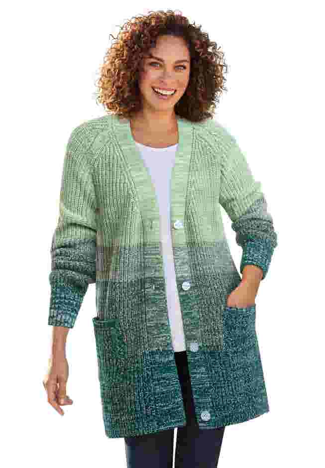 Ombre Shaker Cardigan image number 1